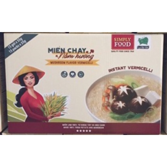 Miến chay Nấm Hương gói