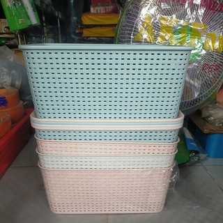 Combo 5 rổ đan việt nhật có nắp đậy (size trung)