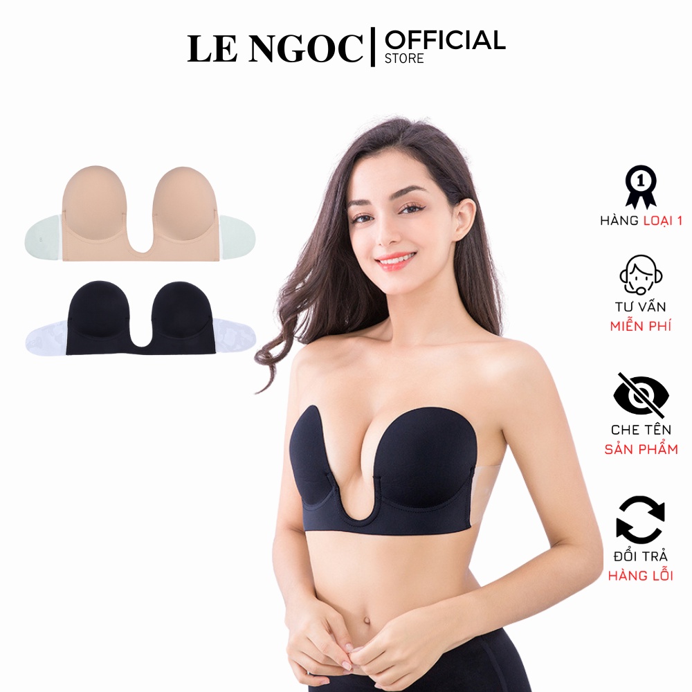 Miếng Dán Ngực Chữ U Không Dây, Áo Dán Nâng Ngực Định Hình Vòng 1 Lê Ngọc 218