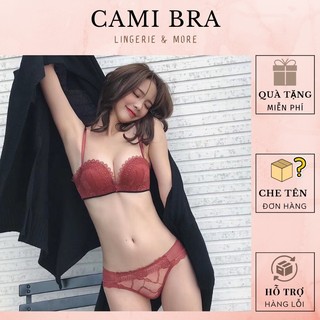 Bộ đồ lót nữ nâng ngực cao cấp, set đồ lót nữ quả ngang ôm ngực tạo khe siêu đẹp B15