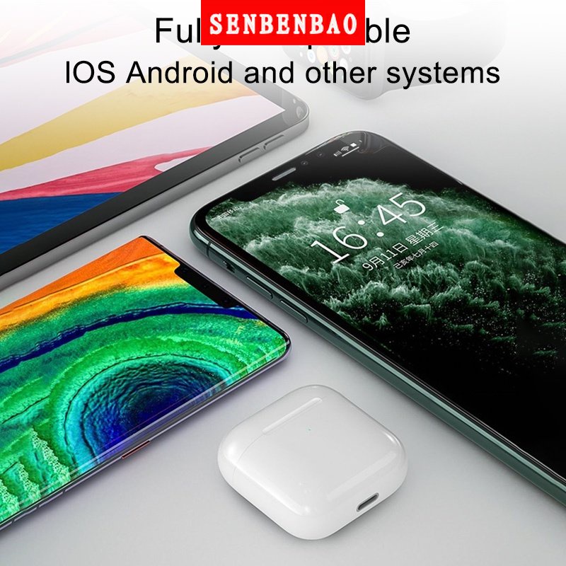 Senbenbao Tai Nghe Không Dây Pro 4 TWS Bluetooth 5.0 Chống Nước Có Mic Cho Xiaomi iPhone Pro4