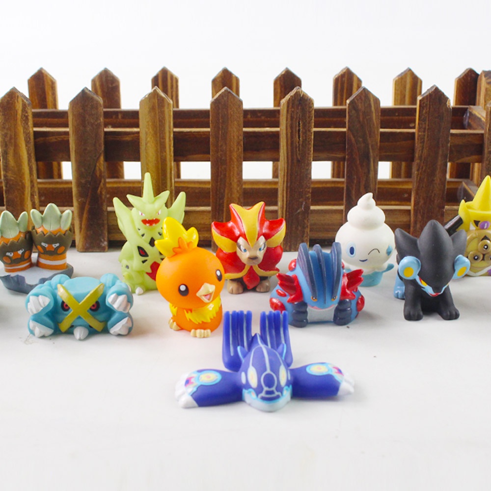 Mô hình nhân vật mini Tyranitar Sceptile Kyogre Torchic Metagross Litwick bằng PVC cho bộ sưu tập 12 kiểu tùy chọn