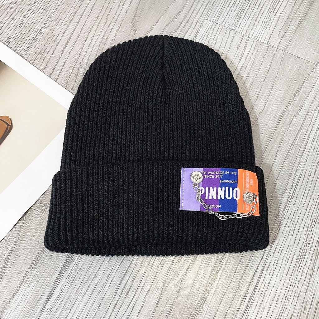 Mũ len beanie PINNOU nam nữ HDU nón len unisex HÀN QUỐC phù hợp cho mùa thu đông mã PH17