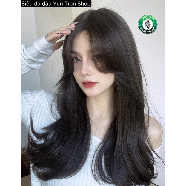 Sẵn ❌ SIÊU DA ĐẦU MÁI BAY XOĂN LƠI TỰ NHIÊN, MÀU ĐEN KHÔNG NHUỘM, TẶNG LƯỚI XỊN