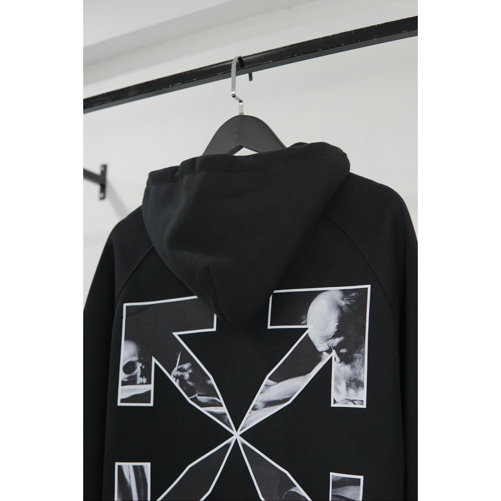 Áo Hoodie Zip Off White Caravaggio Hot Trend - Hàng Siêu Cấp chuẩn Hãng