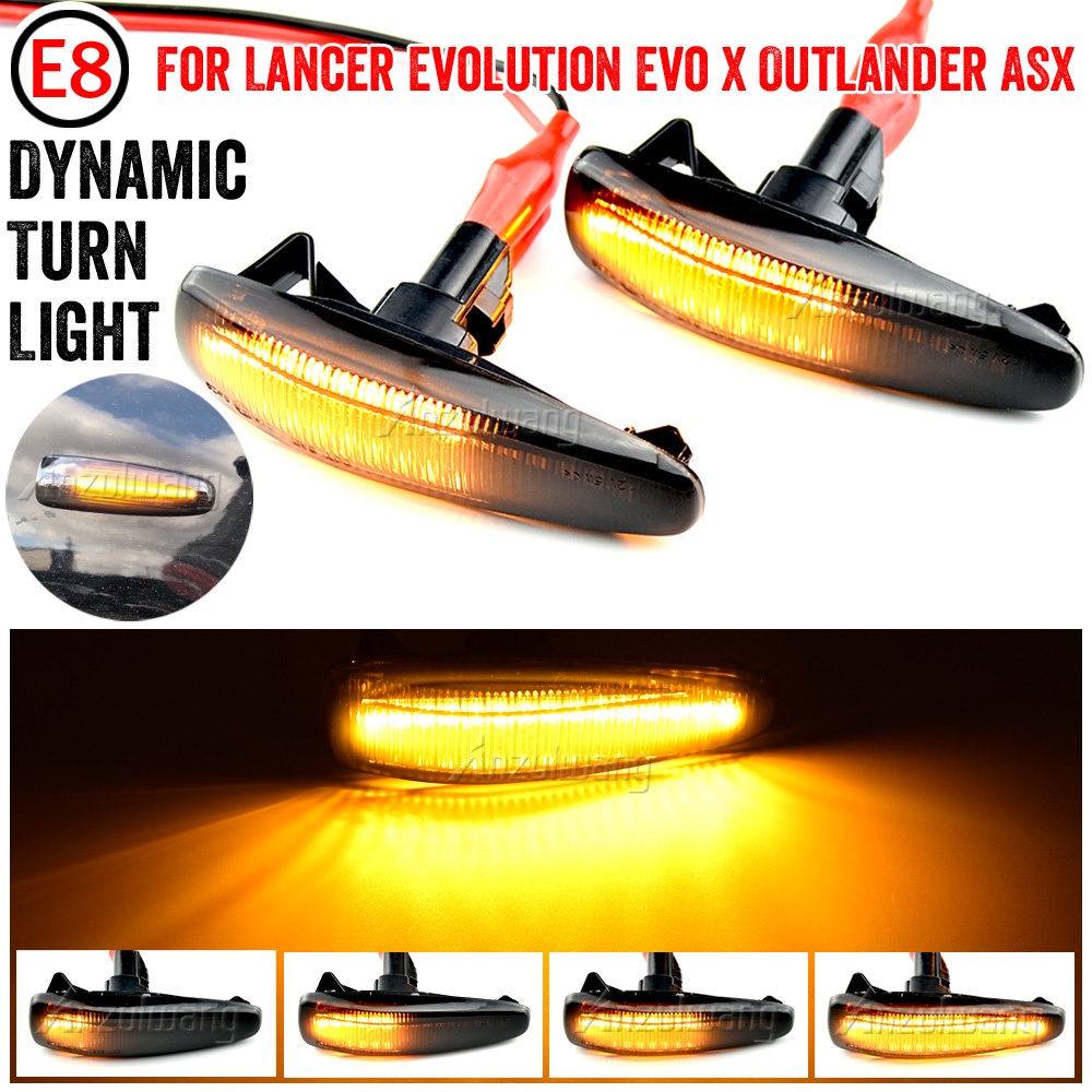 Set 2 Đèn LED Xi Nhan Chuyên Dụng Cho Xe Hơi Mistubishi Outlander Sport Mirage Sport Lancer Evolution X