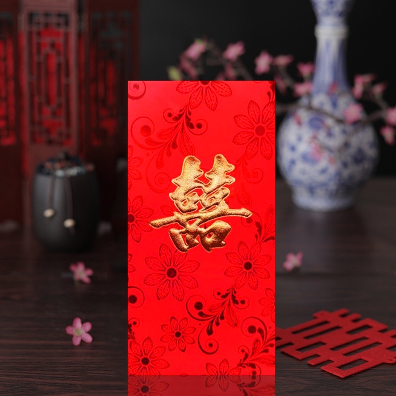 🧧 LÌ XÌ CƯỚI SONG HỶ MẠ VÀNG IN NỔI 🧧