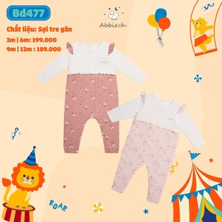 Bodysuit dài tay bé gái Chuột hồng