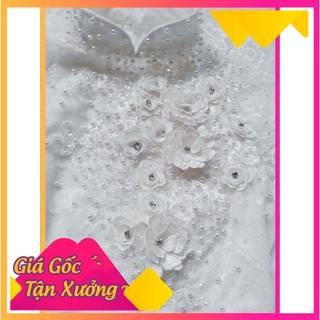Áo dài cô dâu trắng 6 tà
