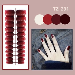 móng tay giả nailbox 24 móng mã TZ ( tặng kèm keo dán )