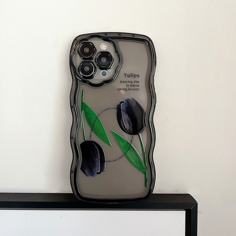 Ốp Điện Thoại Hình Hoa Hồng Và Sóng Biển Cho iphone7 / 7plus / 8 / 8plus / x / xs / 11 / 12 / 13 / 14 / pro / max / plus / promax