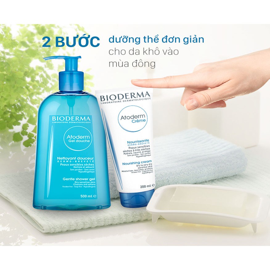 Kem Dưỡng Ẩm Cho Da Thường Nhạy Cảm Da Khô Bioderma Atoderm Cream - The Skincare Shop