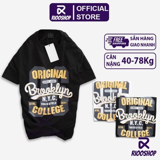 [XẢ KHO] Áo phông nam cổ tròn họa tiết in cực đẹp BROOF RTX001 - áo thun nam cotton Riooshop