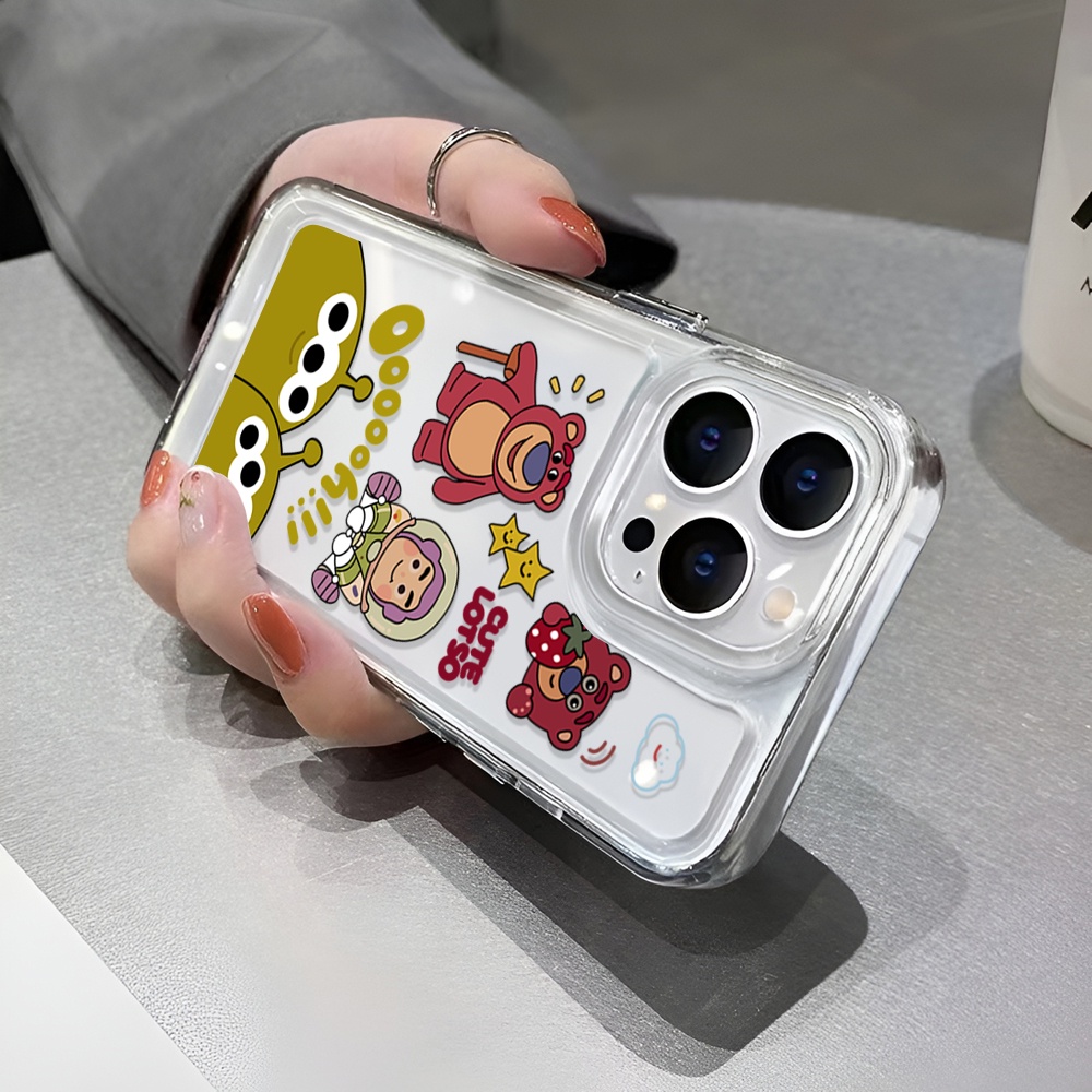 Ốp Điện Thoại Trong Suốt In Hình Gấu Hello Kitty Cho iphone 14 Pro Max 14 Plus 13 11 12 7Plus X XR XS Max 8 7