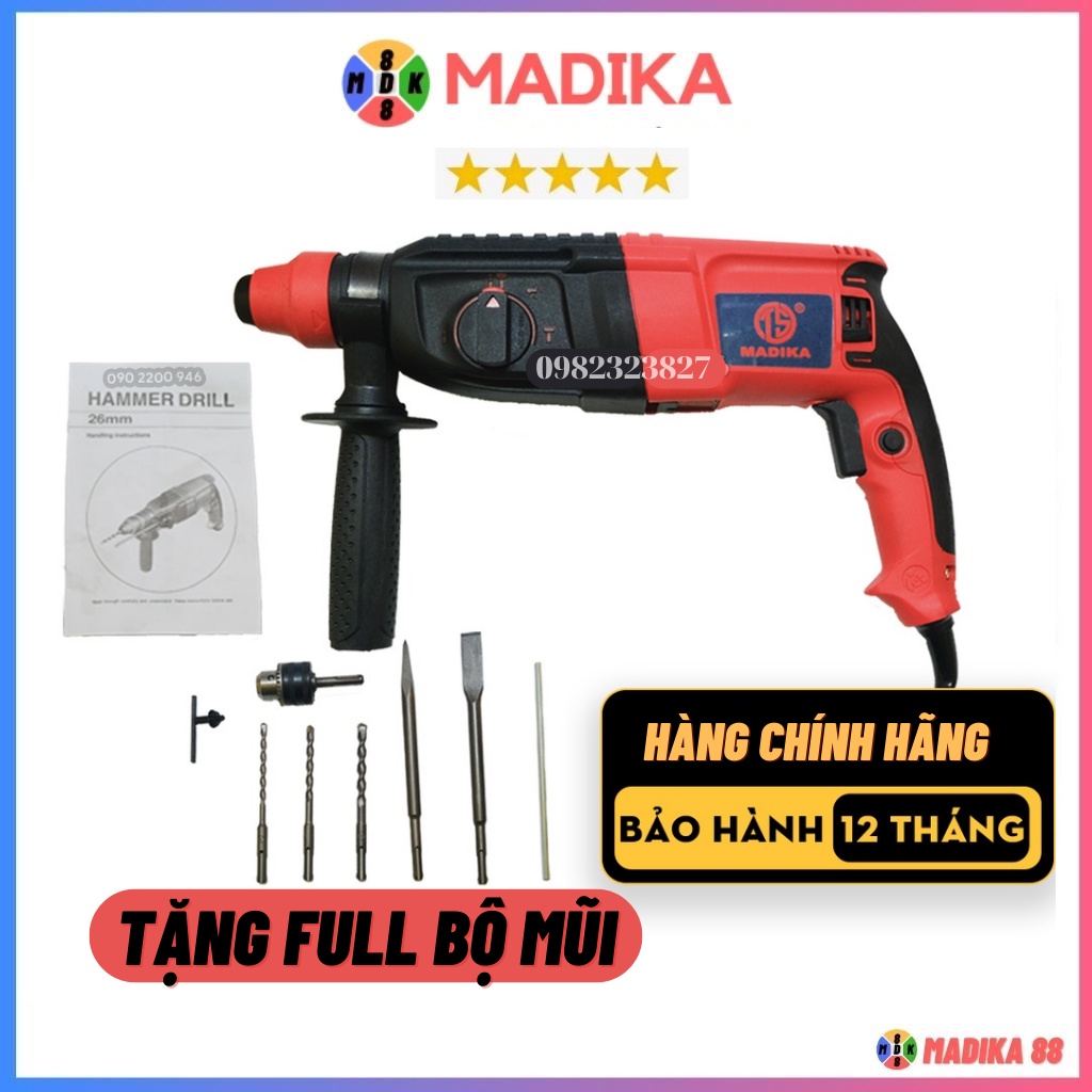 Khoan bê tông | máy khoan bê tông MDK 2-26 2500W 3 chức năng nội địa trung