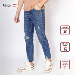 Quần Jean Nam Quần Bò Rách Local Brand BULI Dáng Slimfit Co Giãn Tốt 232