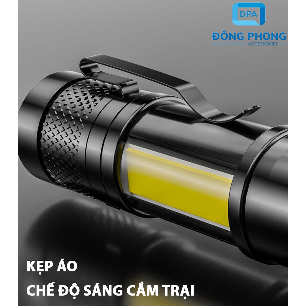 Đèn Pin Mini 4 Chế Độ Sáng Tiện Lợi