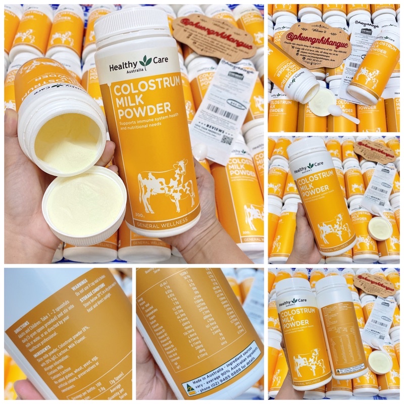 BILL MUA TẠI ÚC - DATE 2024 - SỮA BÒ NON HEALTHY CARE COLOSTRUM 300g