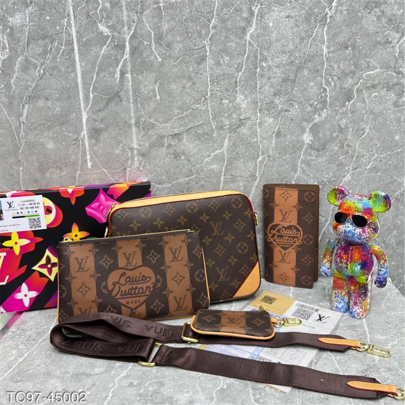 Túi đeo chéo nam nữ L.V DA PU có bảo hành fullbox +BILL hot nhất 2022