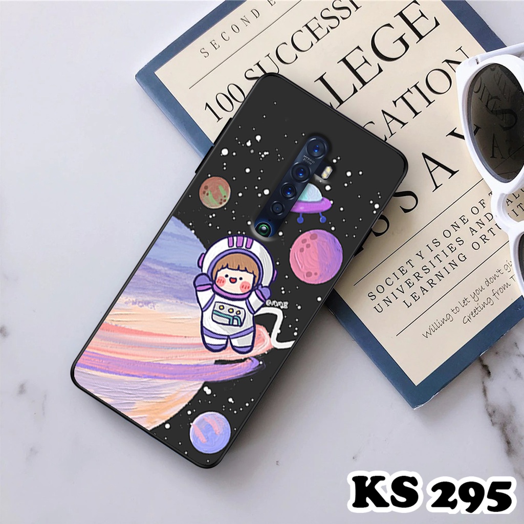 Ốp Lưng Oppo Reno 2 - Reno 2F - Reno 2Z - Ốp Oppo in hình Ngân hà &amp; Roro Jumb - Lưng nhám viền TPU