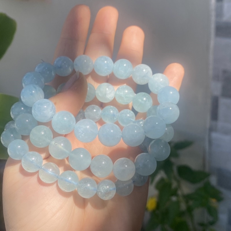 Vòng tay đá Aquamarin tự nhiên