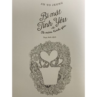 Sách - Bí Mật Tình Yêu (Tô Màu Dành Cho Người Lớn)