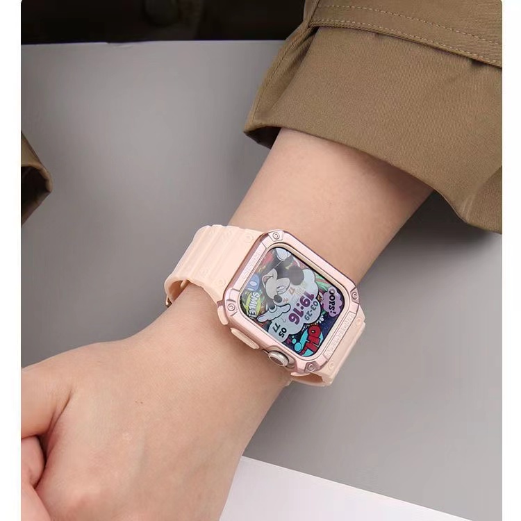 Dây đeo chống nước và chống rơi trong suốt tất cả trong một dành cho Apple Watch 4 5 6 7 8 9 SE 40MM 44MM 41MM 45MM