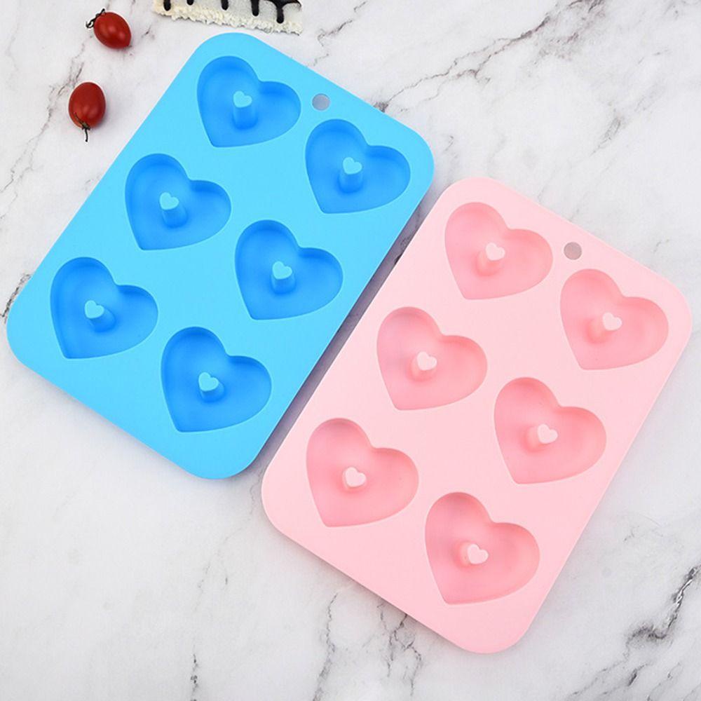 ESPO Khuôn Làm Bánh Donut 6 Ngăn Hình Trái Tim