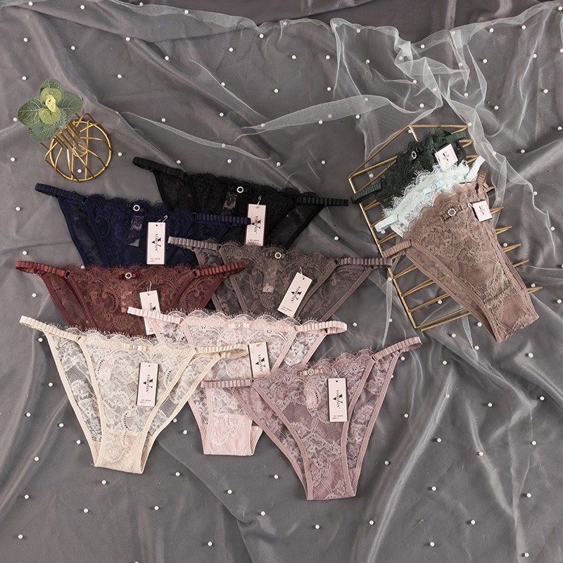 Quần Lót Nữ, Quần Lọt Khe Chất Ren Hoạ Tiết Gợi Cảm Tôn Dáng ZANA BRA L248