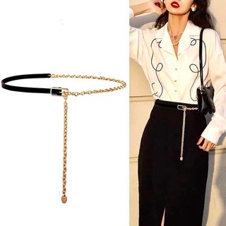Đai váy bản nhỏ, thắt lưng có xích dành cho nữ