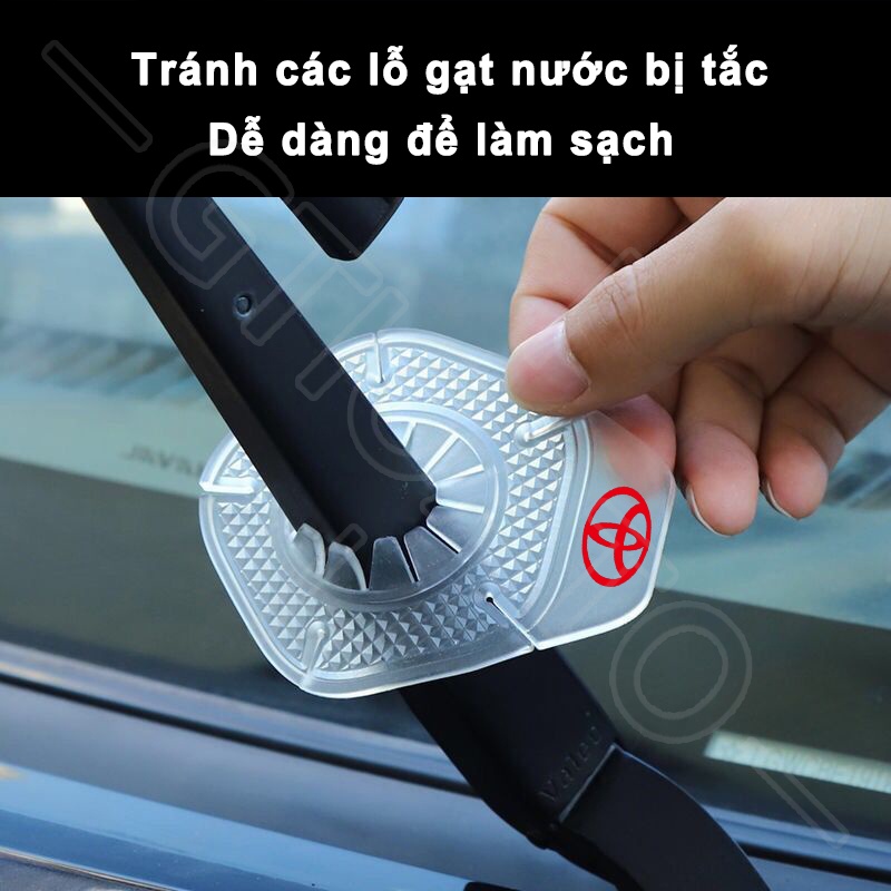 GTIOATO Silicone Vỏ Bọc Bảo Vệ Lỗ Cần Gạt Nước Cần Gạt Nước Vỏ BảO Vệ ChốNg BụI Vỏ Bảo Vệ Gạt Nước Ô Tô Cần Gạt Nước Xe Vỏ Bảo Vệ Cần Gạt Nước Phụ KiệN Xe HơI Cho Toyota CHR Raize Corolla Cross Rush Fortuner Yaris Innova Vios Prius C Wigo