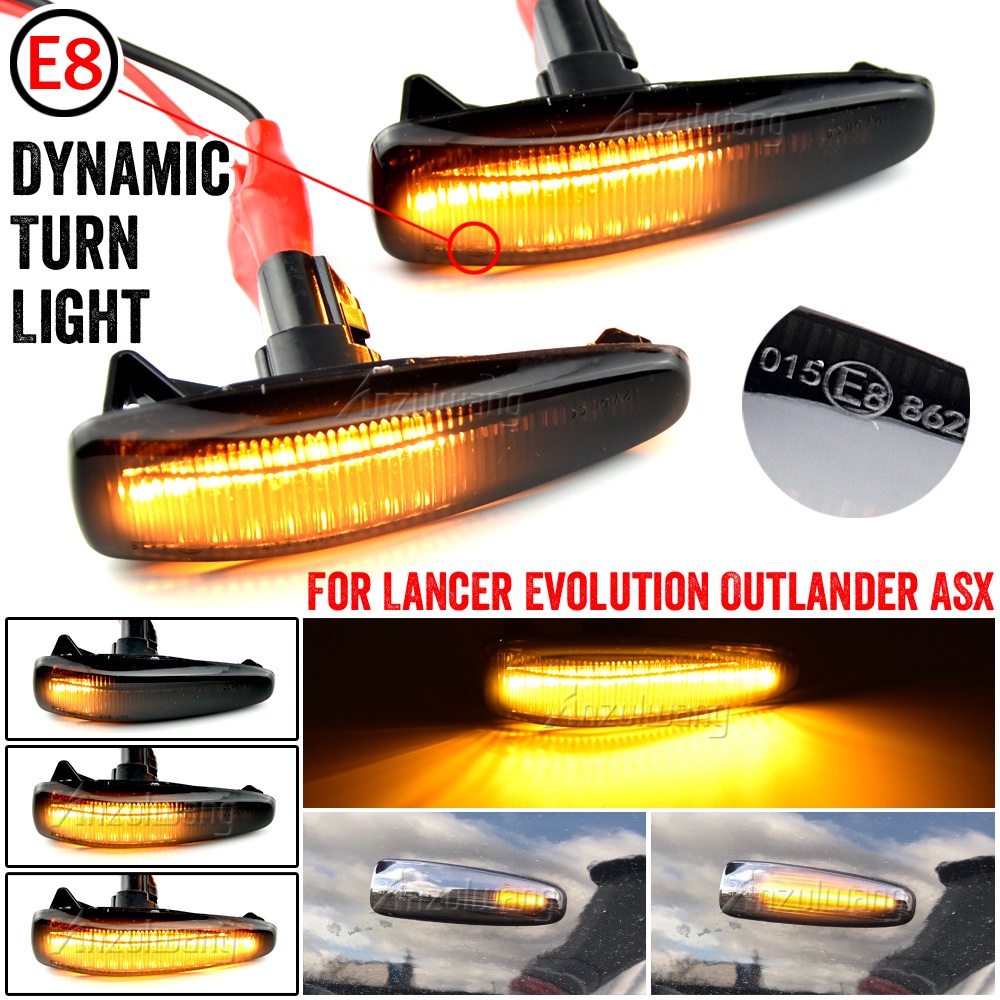Set 2 Đèn LED Xi Nhan Chuyên Dụng Cho Xe Hơi Mistubishi Outlander Sport Mirage Sport Lancer Evolution X