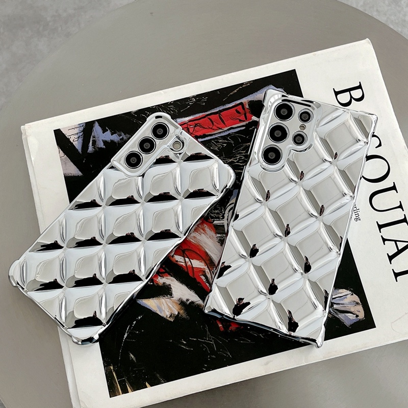 Mạ sang trọng hình thoi glitter bracelet chain case cho samsung galaxy s22 ultra ss22 + s21 plus s21 vỏ siêu mềm với kim cương