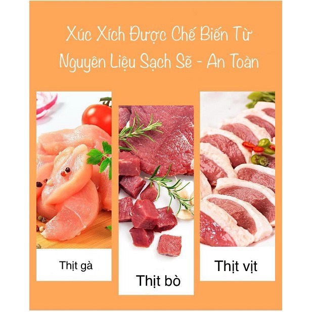 Xúc xích cho chó mèo thú cưng thanh 15g cung cấp dinh dưỡng