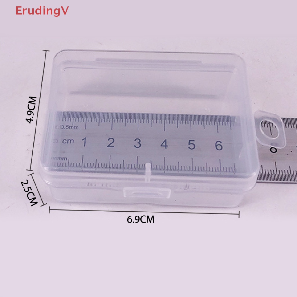 Set 10 Hộp Nhựa Trong Suốt Trưng Bày Trang Sức / Móc Câu Cá Tiện Dụng