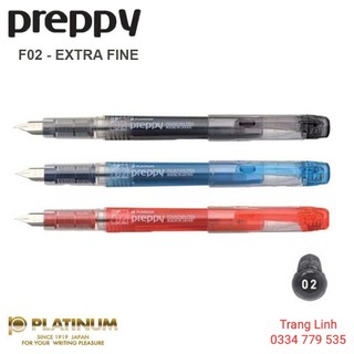 Bút Máy Preppy Nhật Bản, Ngòi F02 - Bút Mực Học Sinh Ngòi Siêu Bền
