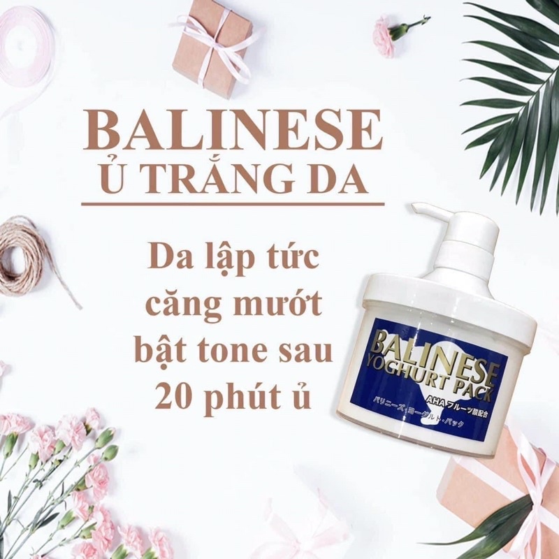 Ủ Trắng Sữa Chua Balinese Yoghurt Pack 500ml - Nhật Bản