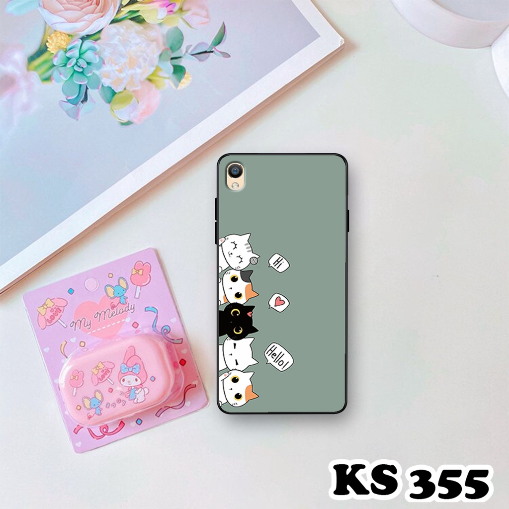 Ốp lưng Oppo F1 Plus - Oppo R9 - Oppo R9s - Ốp in hình Cat&amp;Bear đáng yêu - Chất liệu TPU siêu bền
