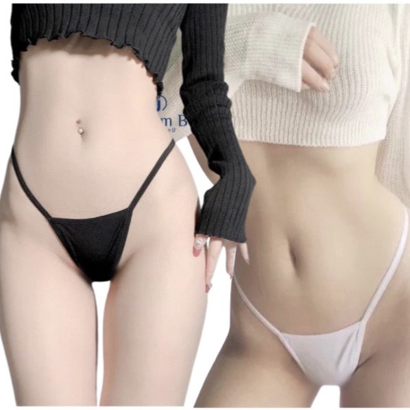 Quần lót lọt khe, quần lọt khe nữ sexy dây trơn mẫu đơn giản. M44
