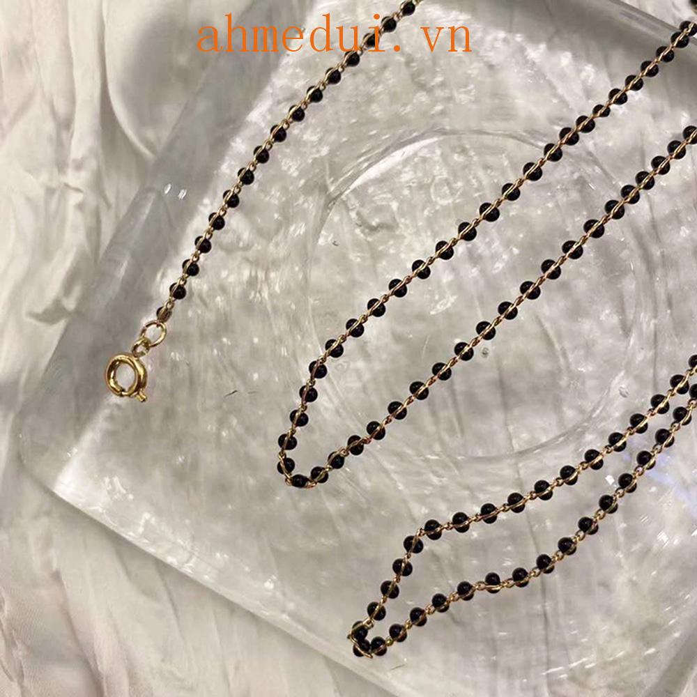 Kính Đọc Sách Có Chuỗi Hạt Đeo Cổ Bằng Acrylic Và Kim Loại Chống Thất Lạc Cho Nữ|Chuỗi Ngọc Trai