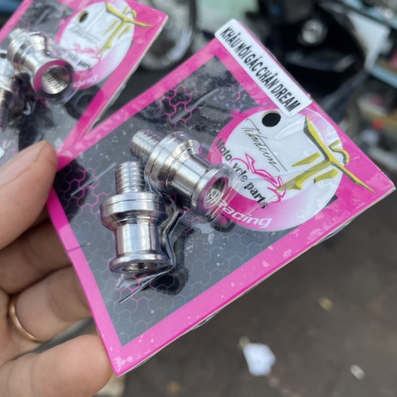 Khâu nối gác chân wave 2004 lắp cho các dòng xe Honda super dream chất liệu inox 304 Bộ 2 khâu