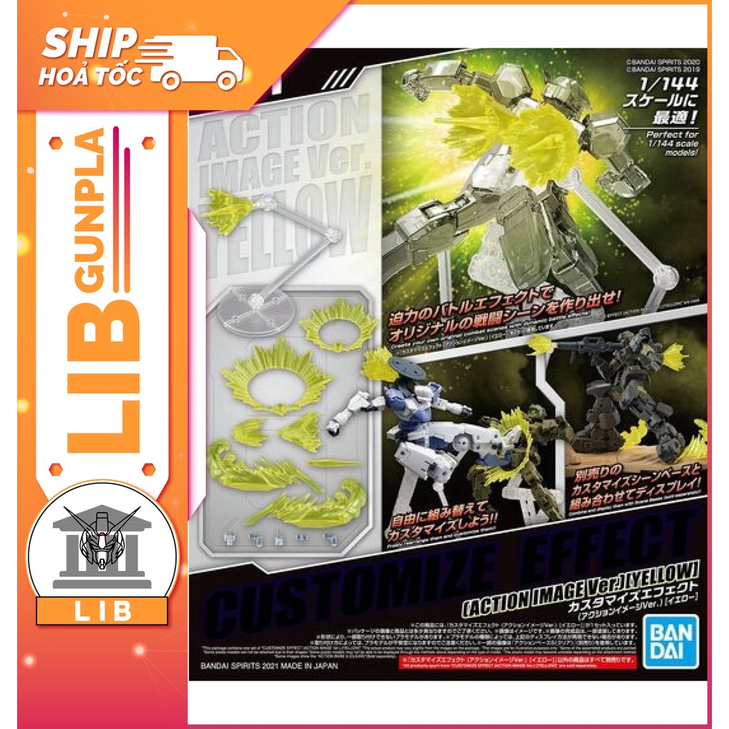 Mô hình lắp ráp Bandai Phụ Kiện 30MM Customize Effect - Action Image - Yellow