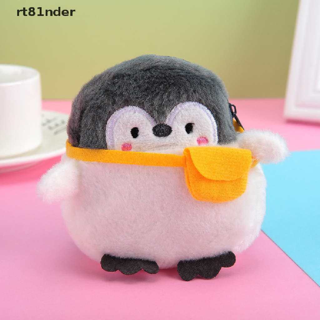 Rt Ví Đựng Tiền Xu Mini Hình Chim Cánh Cụt Nhồi Bông Mềm Mại Đáng Yêu
