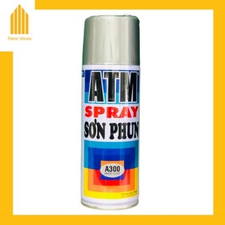 Sơn xịt atm màu bạc a300, 400ml