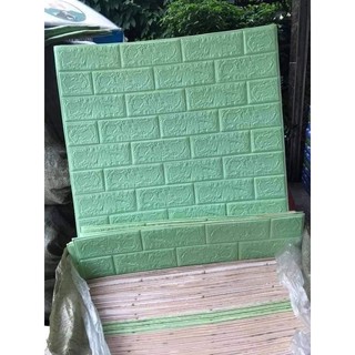 Xốp dán tường (Giá Rẻ) 70x77cm, xốp Vân Đá PVC 30cm x60cm
