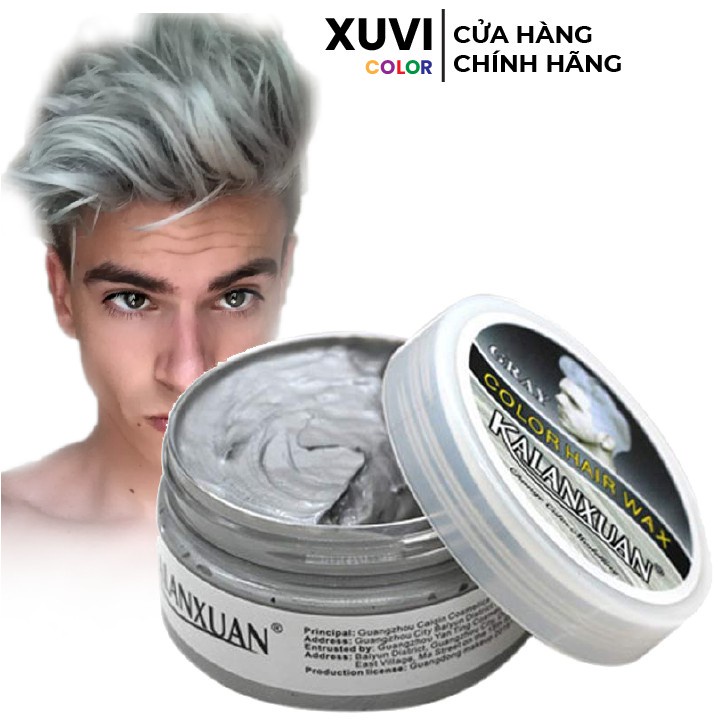 màu xám khói sáp vuốt tóc nam không bám bụi mềm thơm khô-M-FLHSB
