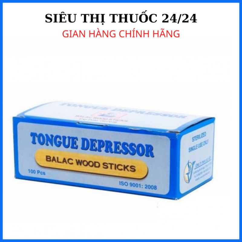 Que Đè Lưỡi Gỗ Tiệt Trùng💥Hộp 50 Que💥Cam kết giá rẻ