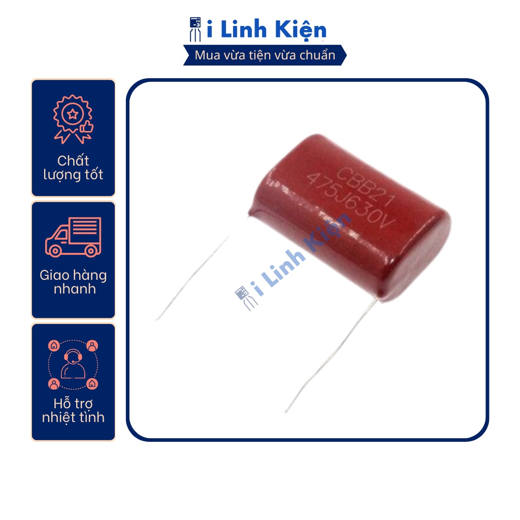 Tụ CBB 475J 4.7uF 630V 31mm