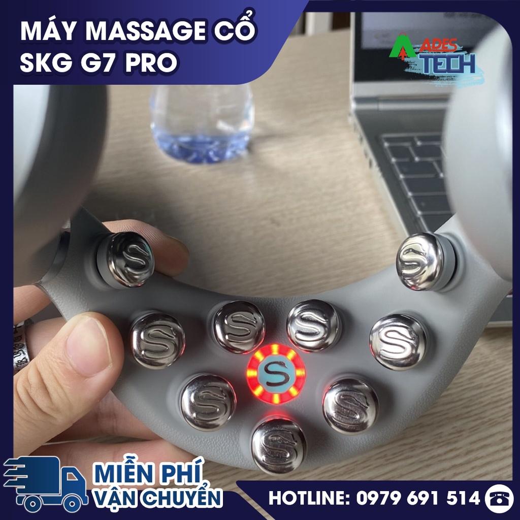 ✔️ Máy massage cổ SKG G7 Pro ✔️ 9 đầu rung mát xa ✔️ BH 12 THÁNG ✔️ Có 9 đầu rung mát xa