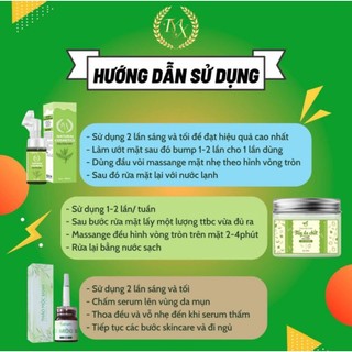 Combo Thảo Mộc Xanh Dưỡng Da ( 1 SRM - 1 Kem face - 1 TBC)